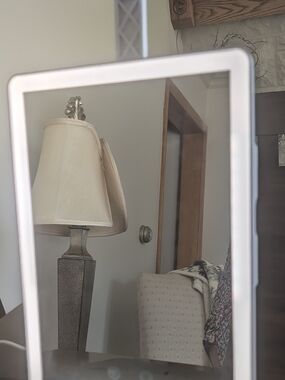 LED Lighted Vanity Mirror in White